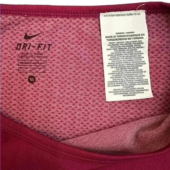 Nike Dri Fit Shirt Womens Medium Seamless Stay Cool Running Athleisure Comfort - Picture 4 of 6